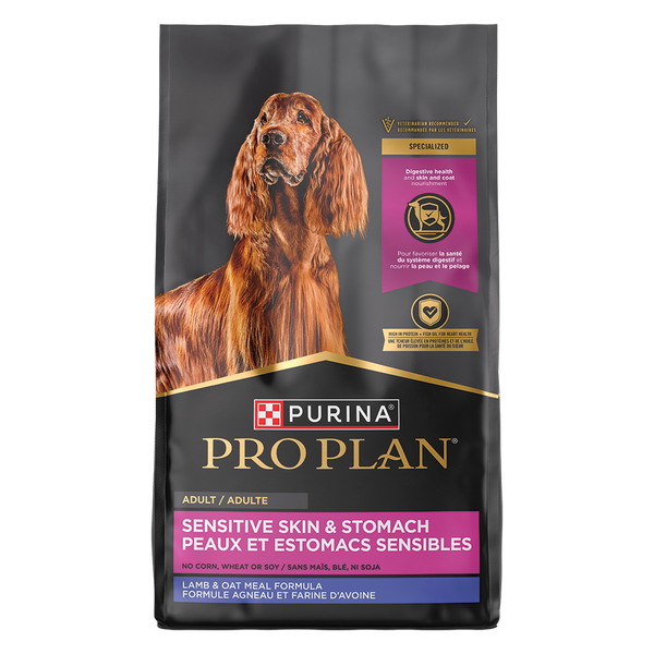 Pro Plan Adult Sensitive Skin & Stomach Lamb & Oatmeal Dry Dog Food