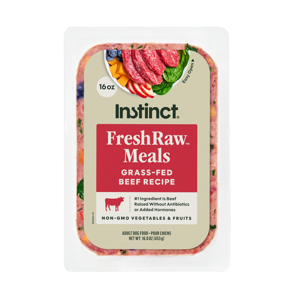 Instinct FreshRaw Meals Grass-Fed Beef Recipe Dog Food