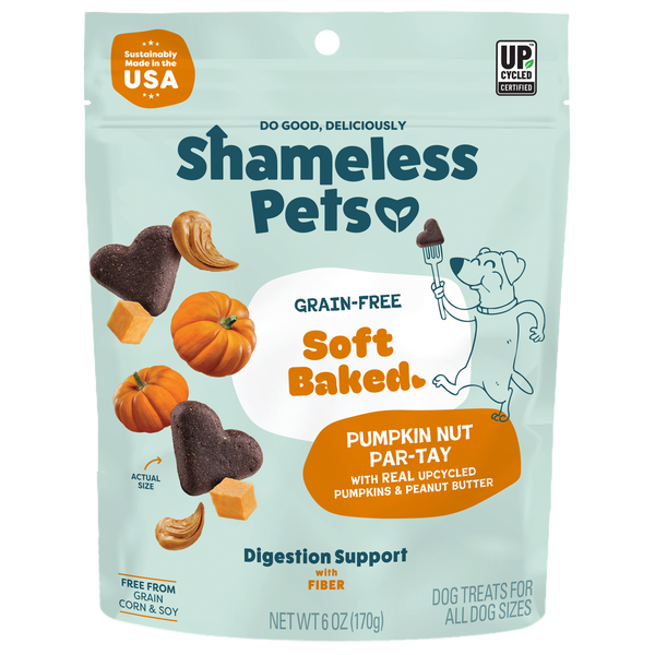 Shameless Pets Pumpkin Nut Partay Soft-Baked Dog Treats