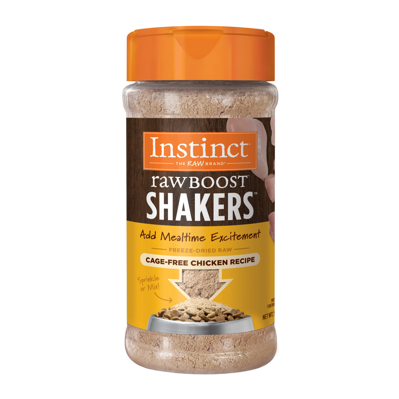 Instinct Raw Boost Shaker Cage Free Chicken Recipe Freeze-Dried Food Topper