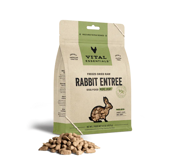 Vital Essentials Freeze-Dried Raw Mini Nibs Rabbit Entree