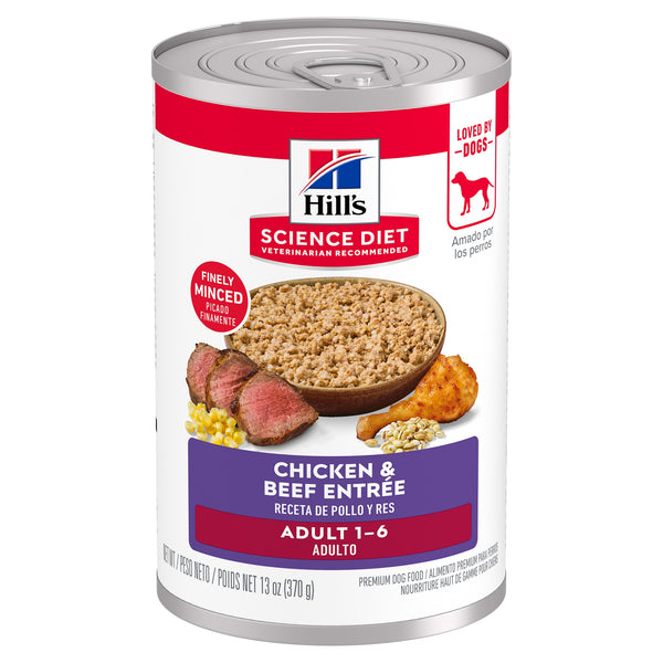 Hill's Science Diet Adult Chicken & Beef Entree Wet Dog Food