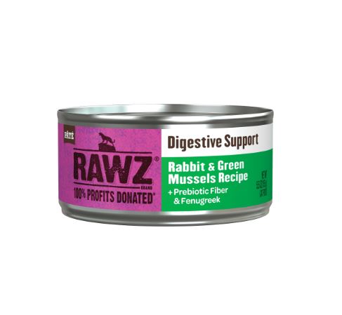 RAWZ Digestive Support Rabbit & Green Mussels Wet Cat Food