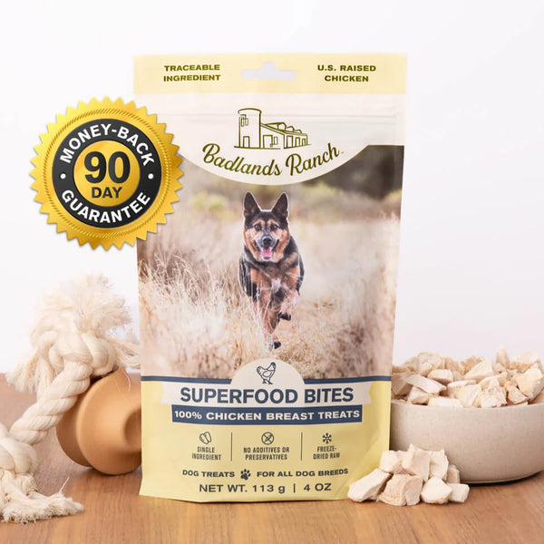 Badlands Ranch Superfood Bites Chicken Breast Freeze-Dried Dog Treats