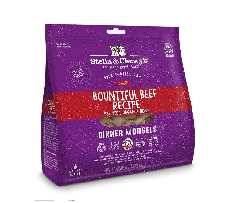 Stella & Chewy's Bountiful Beef Dinner Morsels Freeze-Dried Cat Food