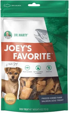 Dr. Marty Joey’s Favorite 100% Freeze-Dried Raw Salmon Dog Treats