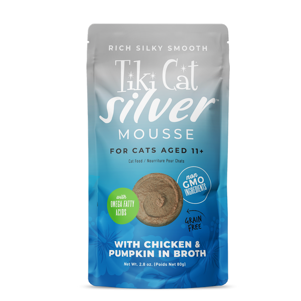 Tiki Cat Silver Mousse Chicken & Pumpkin Senior Wet Cat Food