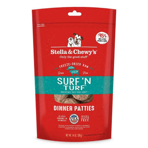 Stella &  Chewy's Surf N' Turf Dinner Patties Freeze-Dried Dog Food