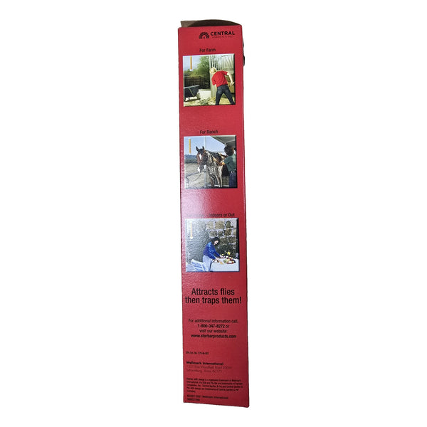 Starbar Fly Stik Junior box side showing farm, ranch and home use