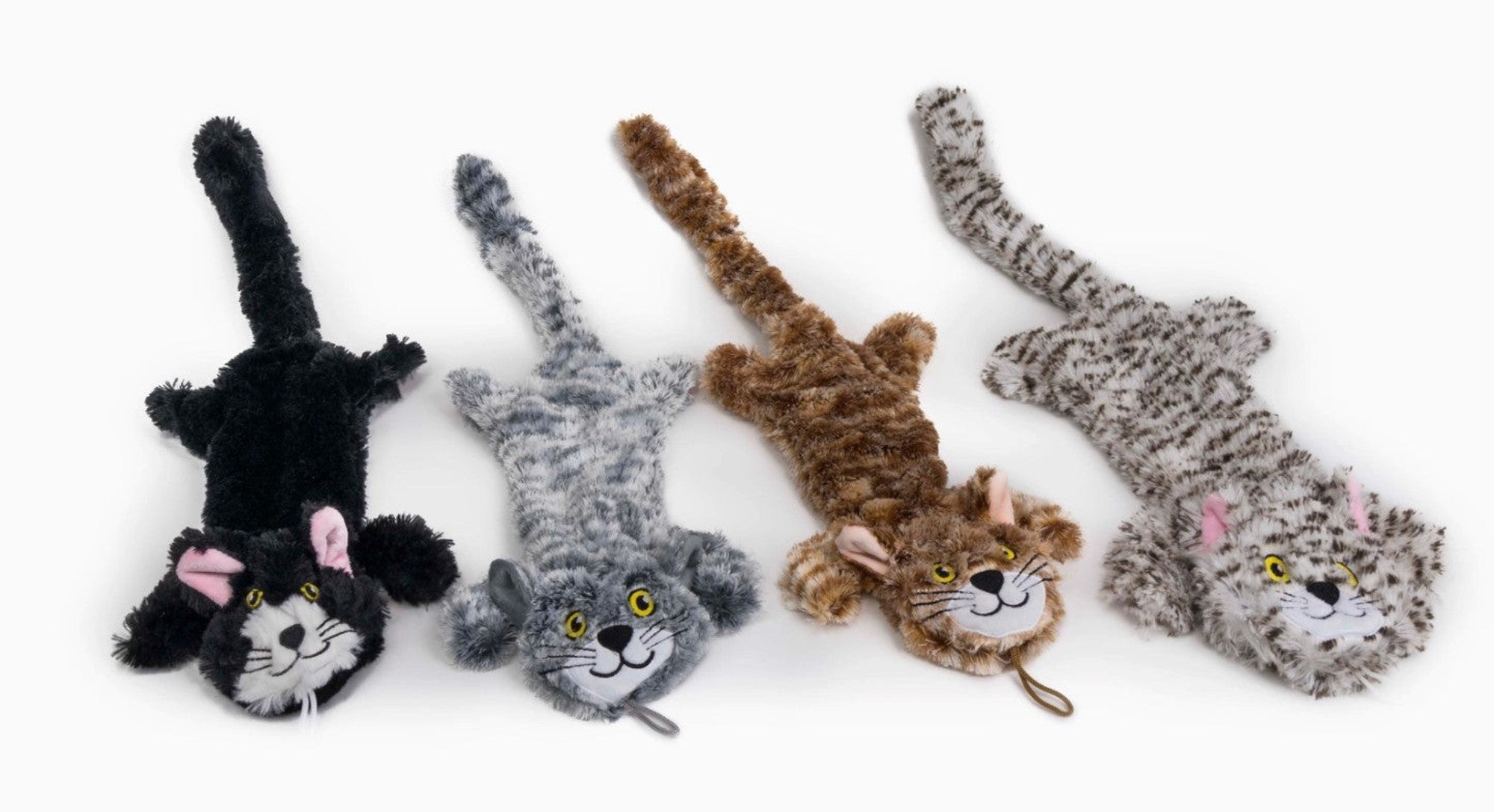 SteelDog Flat Cat Stuffing-less Dog Toy (assorted)