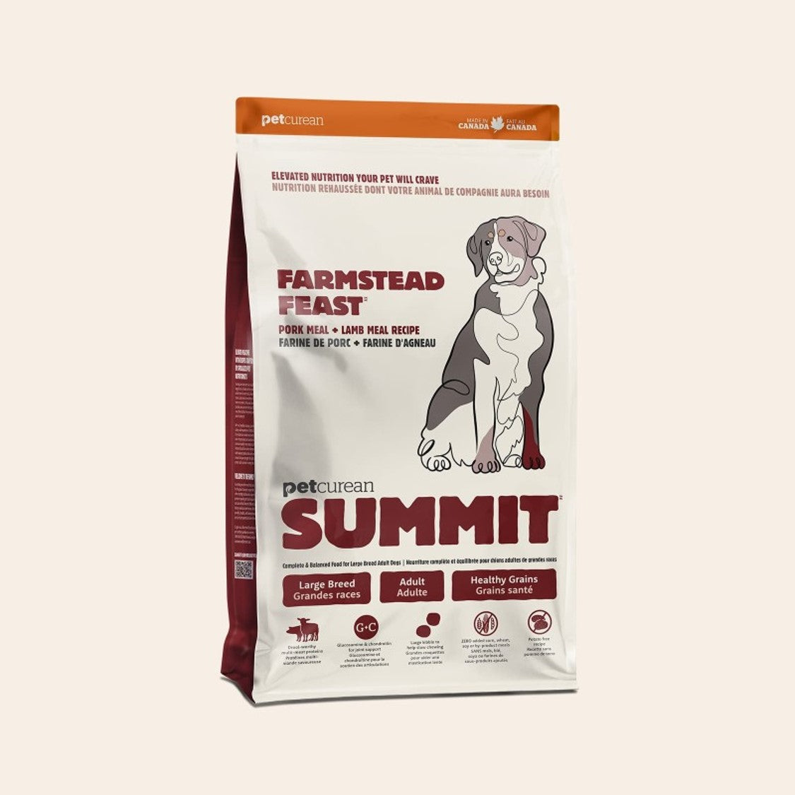 Petcurean Summit - Farmstead Feast Large Breed Dry Dog Food