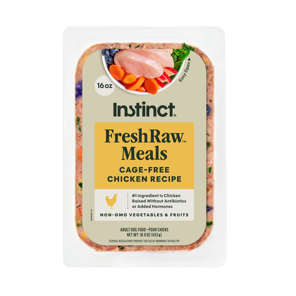 Instinct FreshRaw Meals Cage-Free Chicken Recipe Dog Food