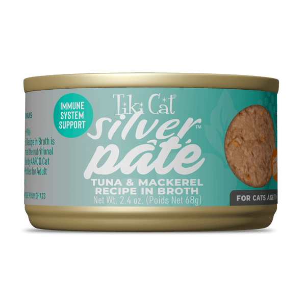 Tiki Cat Silver Senior Pate Wet Cat Food 2.4 oz, Case of 12, additional view 1