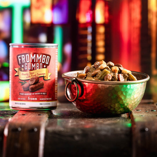 Frommbo Gumbo Hearty Stew with Beef Sausage Wet Dog Food