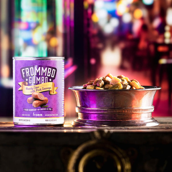 Frommbo Gumbo Hearty Stew with Pork Sausage Wet Dog Food