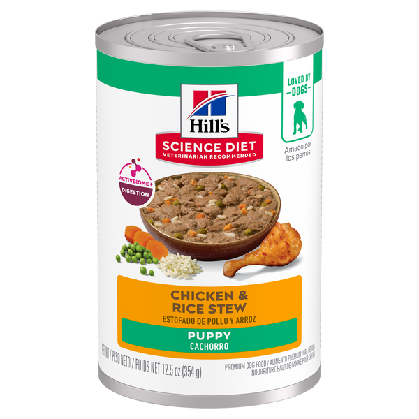 Hill's Science Diet Puppy Chicken & Rice Stew Wet Dog Food