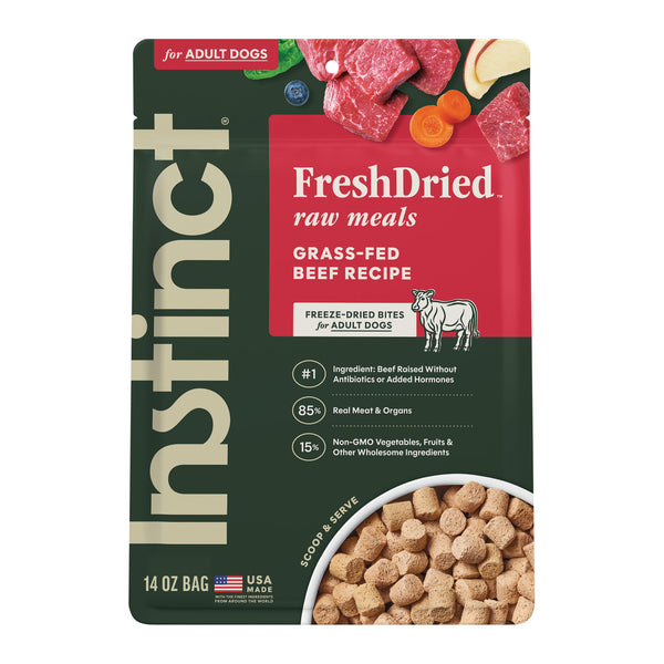 Instinct Raw Meals Real Beef Recipe Freeze-Dried Dog Food
