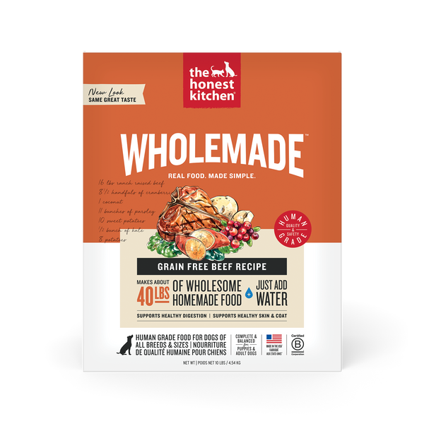 The Honest Kitchen Wholemade Grain Free Beef Dog Food