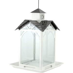 Audubon Modern Farmhouse Glass Stable Feeder
