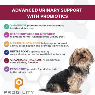 Progility Urinary Support with D-Mannose Soft Chews for Dogs