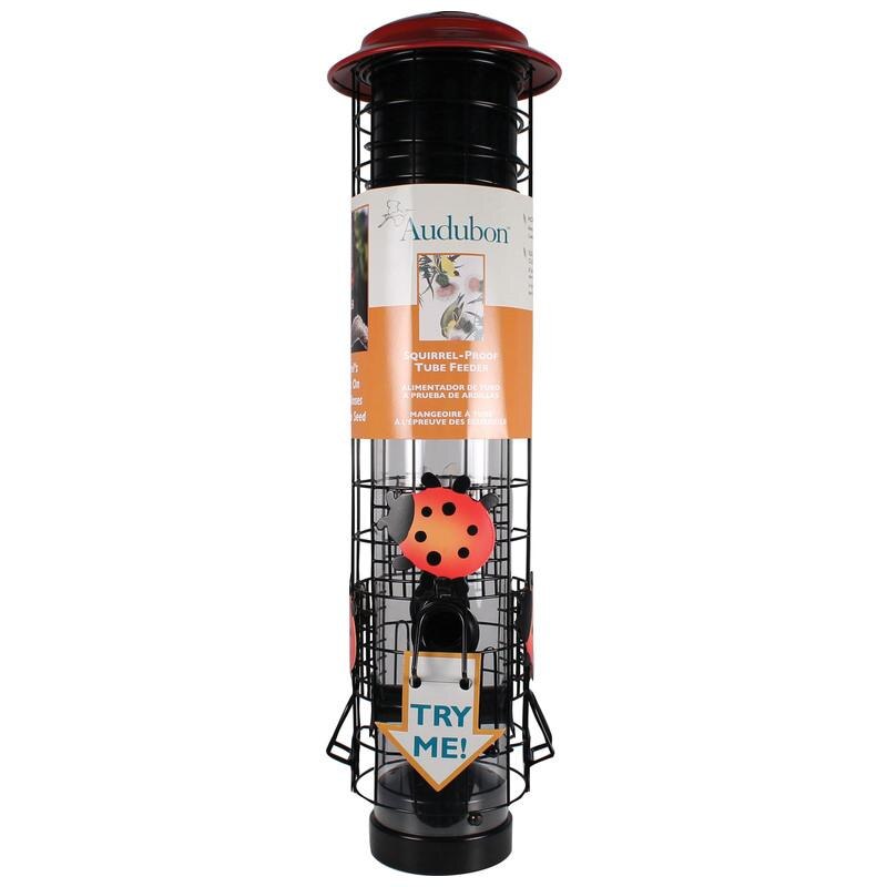 Audubon Ladybug Squirrel Resistant Tube Feeder