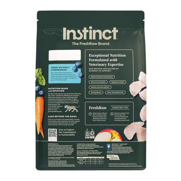 Instinct FreshRaw Bites Wild-Caught Pollock Recipe Frozen Dog Food