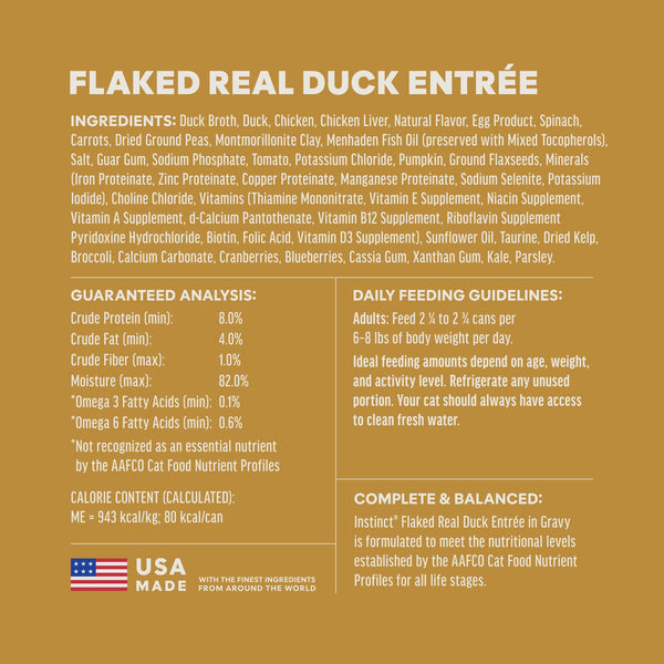 Instinct Flaked Duck Entrée Wet Cat Food