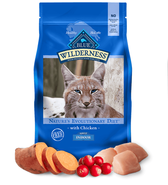 Blue Buffalo Wilderness Grain Free Chicken Recipe Indoor Dry Cat Food
