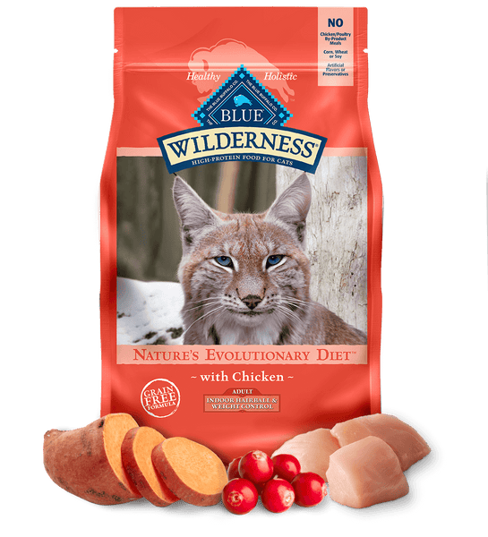 Blue Buffalo Cat Wilderness Indoor Hairball Weight Control Dry Cat Food