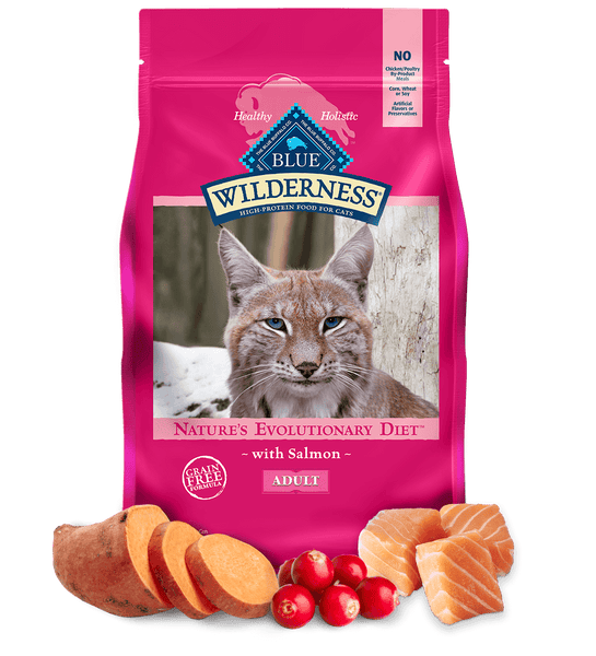 Blue Buffalo Wilderness Grain Free Salmon Recipe Dry Cat Food