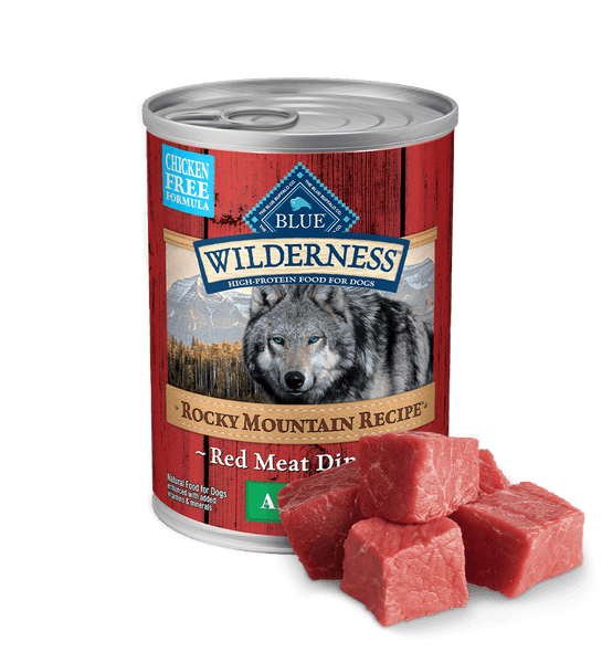 Blue Buffalo Wilderness Grain Free Rocky Mountain Recipe Red Meat Wet Dog Food