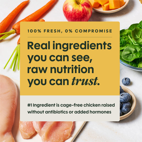 Instinct FreshRaw Meals Cage-Free Chicken Recipe Dog Food