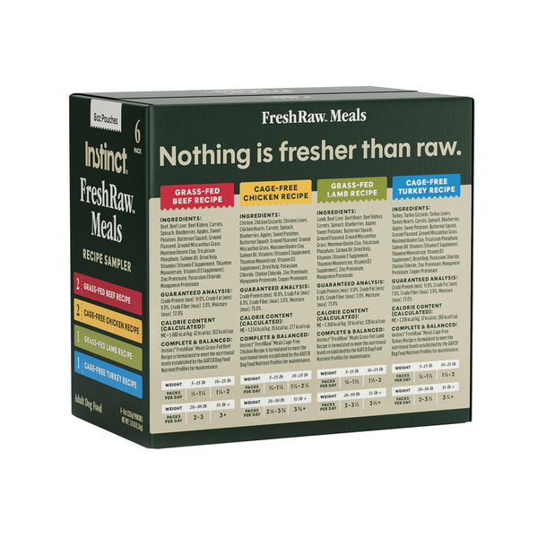 Instinct FreshRaw Meals Sampler Pack Dog Food