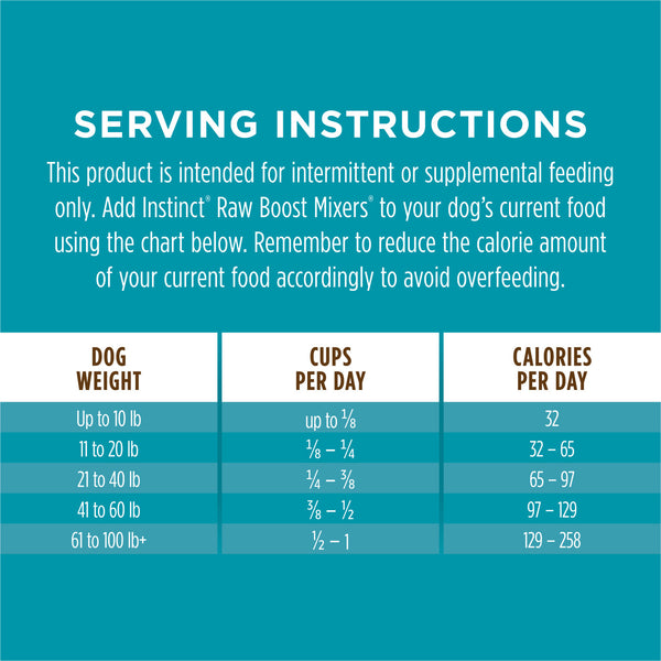 Instinct Raw Boost Mixers Multivitamin Adult Freeze Dried Dog Food