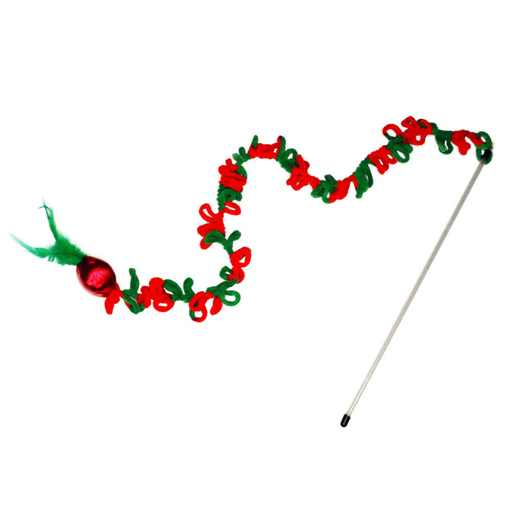 KONG Holiday Teaser Loopz Wand Cat Toy