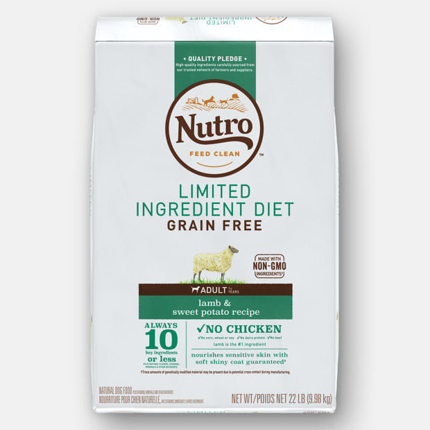 Nutro Limited Ingredient Diet Grain Free Lamb & Sweet Potato Dry Dog Food