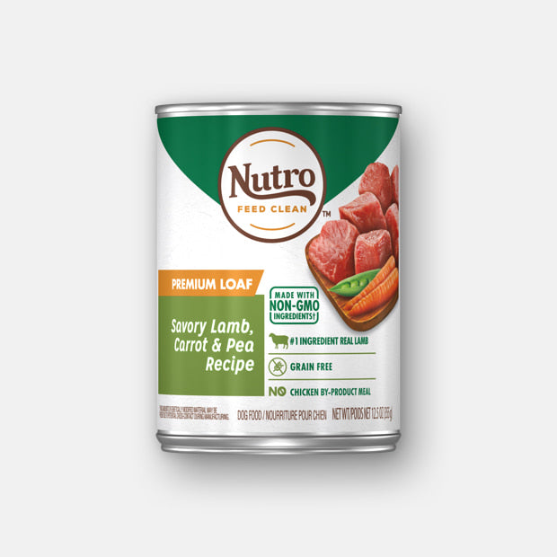 Nutro Premium Loaf Savory Lamb, Carrot, and Pea Recipe Wet Dog Food