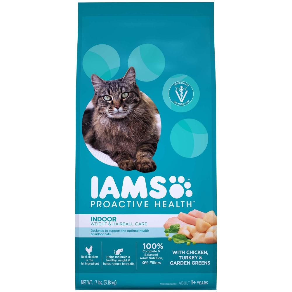 Iams Indoor Hairball Weight Control Dry Cat Food  