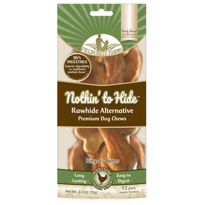 Fieldcrest Farms Nothin' to Hide Rawhide Alternative Chicken Rings and Bones