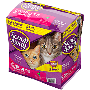 Scoop away cat litter $8.99 40 lb bucket sale
