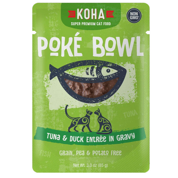 KOHA Poké Bowl Tuna & Duck in Gravy Wet Cat Food