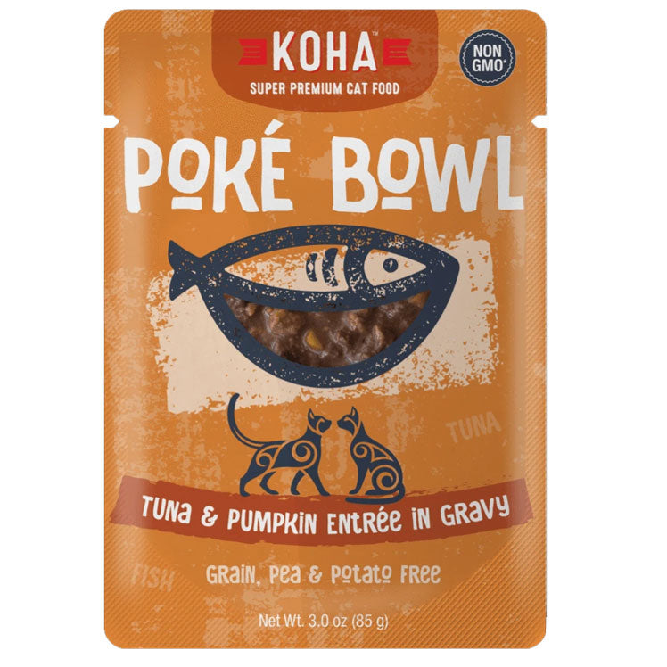 KOHA Poké Bowl Tuna & Pumpkin in Gravy Wet Cat Food