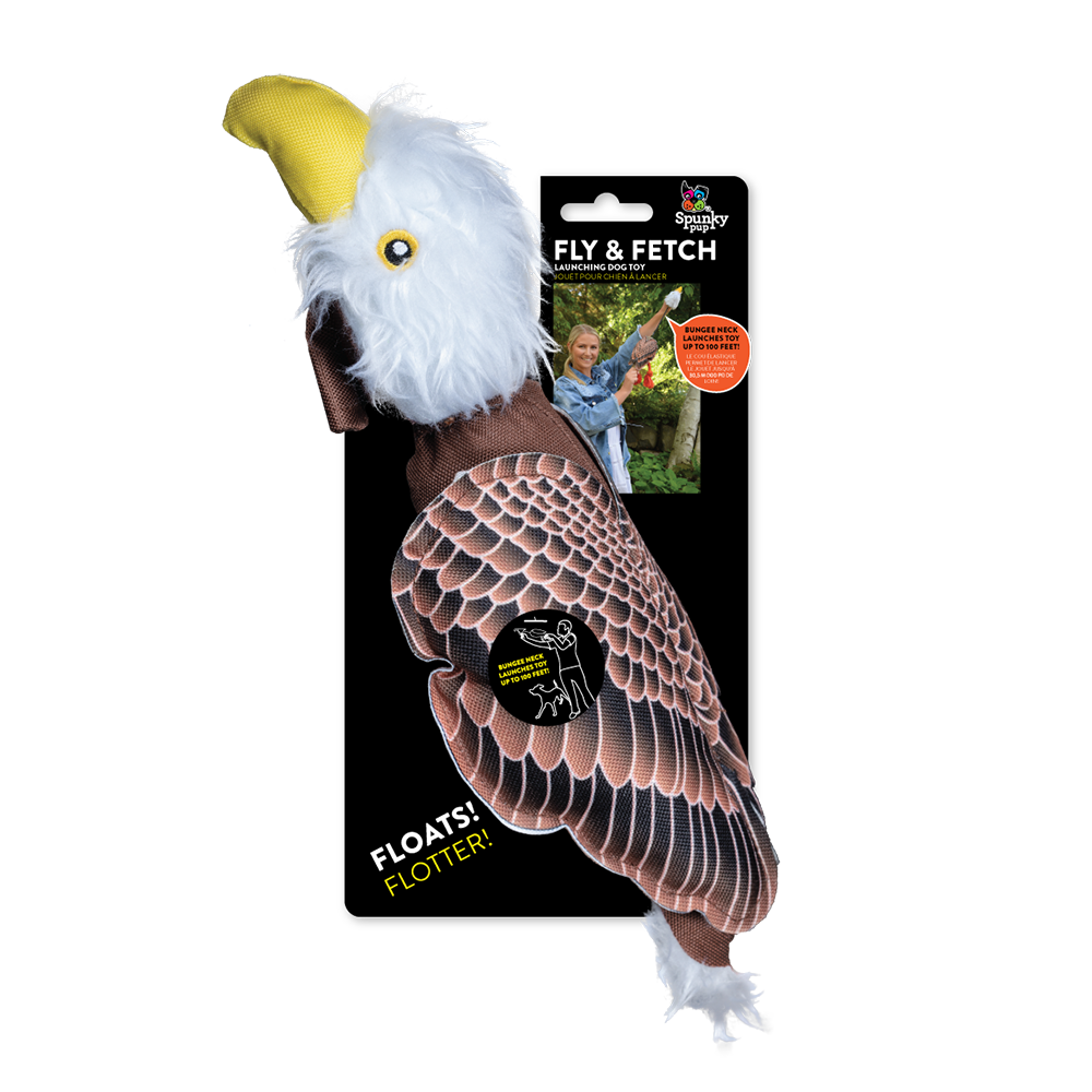 Spunky Pup Fly & Fetch Eagle Dog Toy