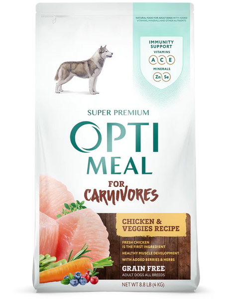 Opti Meal Grain Free Adult Chicken & Veggies Recipe