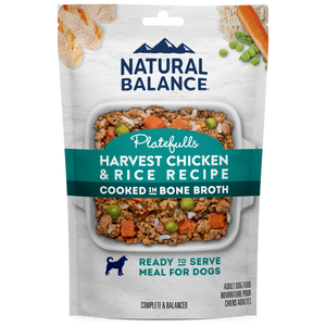 Natural Balance Platefulls Harvest Chicken & Rice Recipe Ready to Serve Dog Food