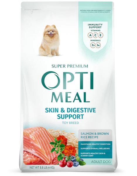 Opti Meal Skin & Digestive Support Adult Toy Breed Salmon & Brown Rice Recipe