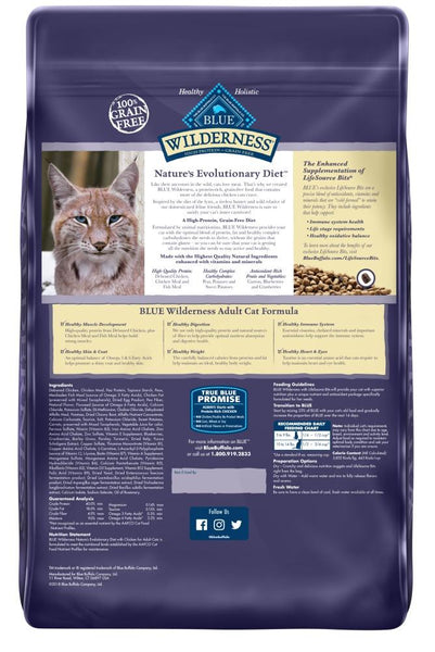 Blue Buffalo Wilderness Grain Free Chicken Recipe Dry Cat Food