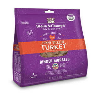 Stella & Chewy's Tummy Ticklin' Turkey Dinner Morsels Grain Free Freeze-Dried Cat Food