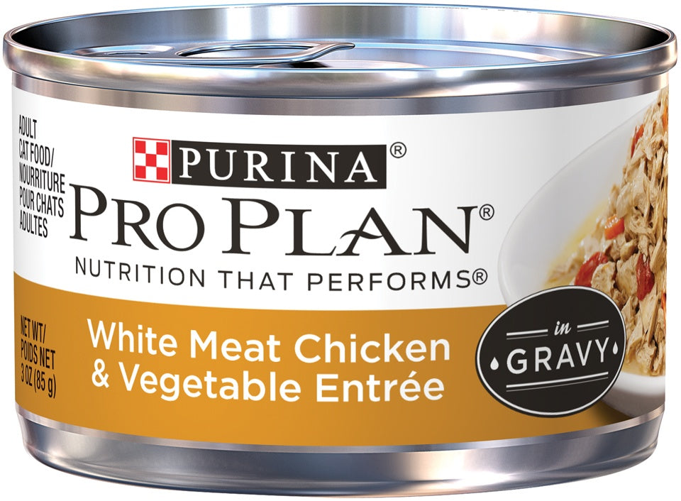 Purina Pro Plan Savor Adult White Chicken with Vegetables in Gravy Ent