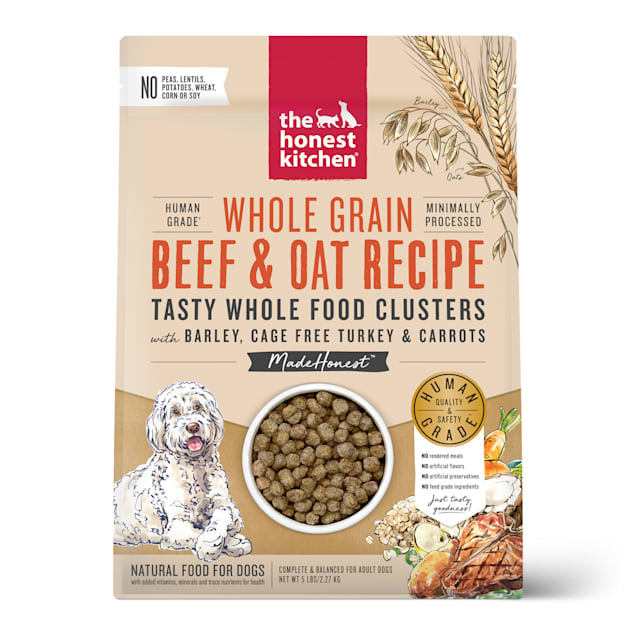 Honest Kitchen Whole Food Clusters Whole Grain Beef & Oat with Turkey Recipe Dry Dog Food